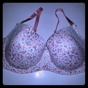 Laura Ashley Floral Print Push Up Bra 38DD
